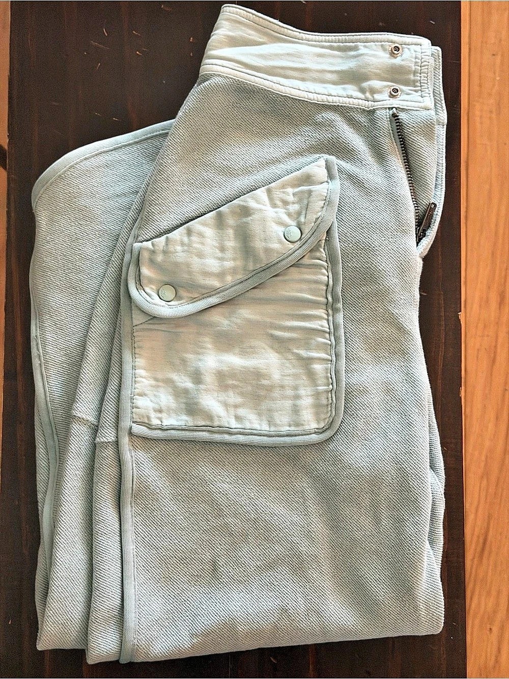 Free People Women's Wide Leg Cargo Pants in Green Like New